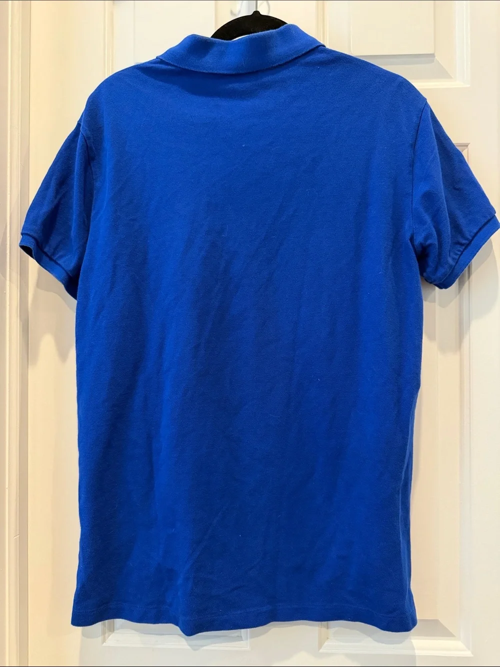 Polo Ralph Lauren Blue Polo with Green Logo and Yellow Placket size medium golf